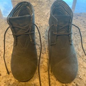 TOMS wedge booties